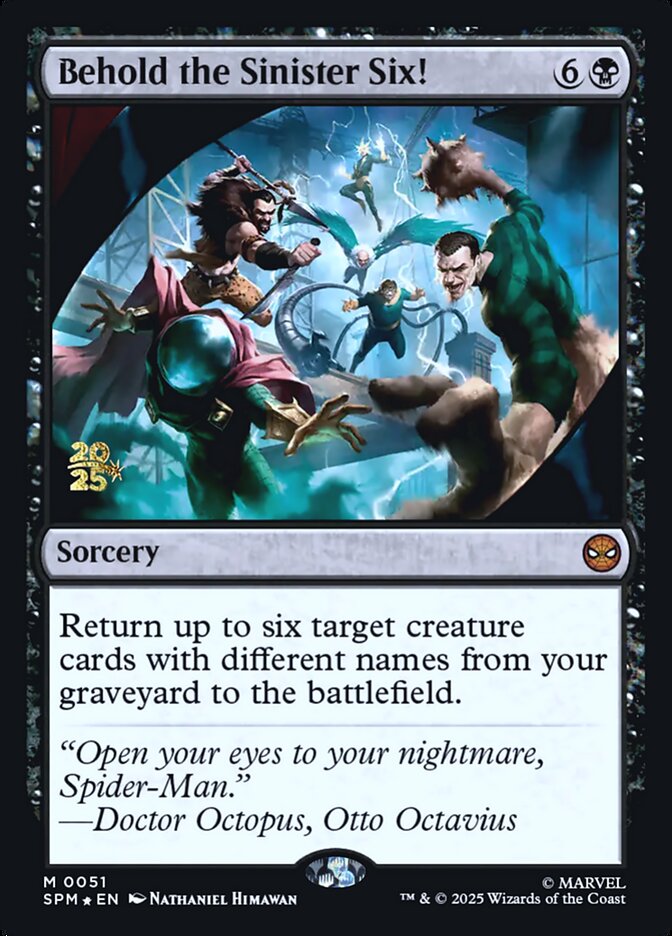 Behold the Sinister Six! - Foil - Prerelease Promo