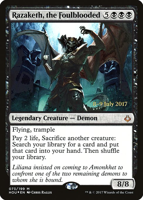 Razaketh, the Foulblooded - Foil - Prerelease Promo