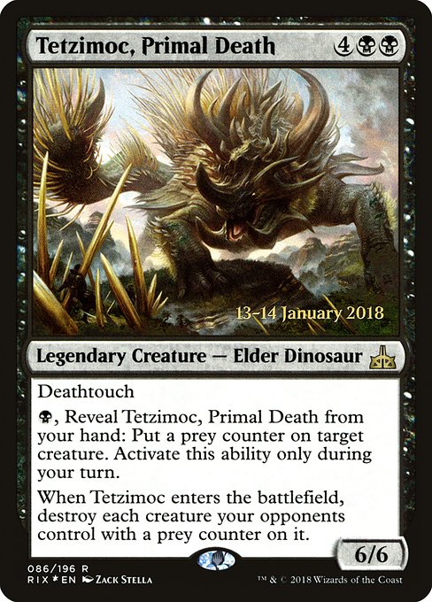 Tetzimoc, Primal Death - Foil - Prerelease Promo