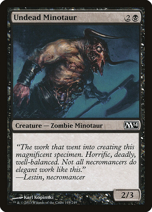 Undead Minotaur - Foil