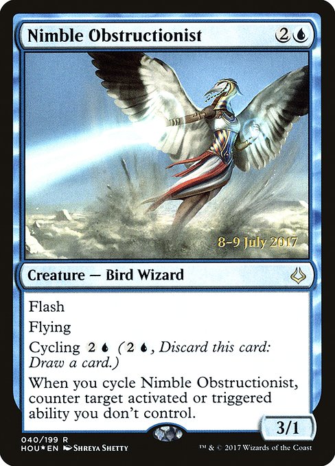 Nimble Obstructionist - Foil - Prerelease Promo