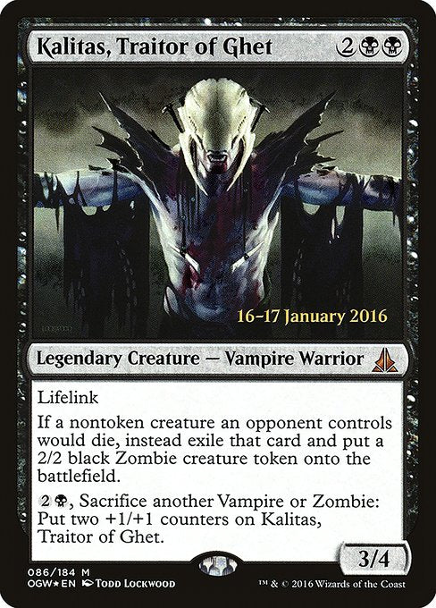 Kalitas, Traitor of Ghet - Foil - Prerelease Promo